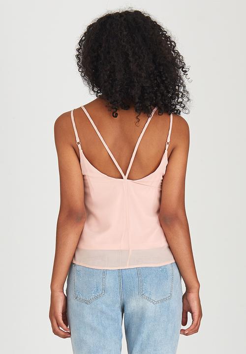c(inch) - Cami with Strap Detail Pale Pink