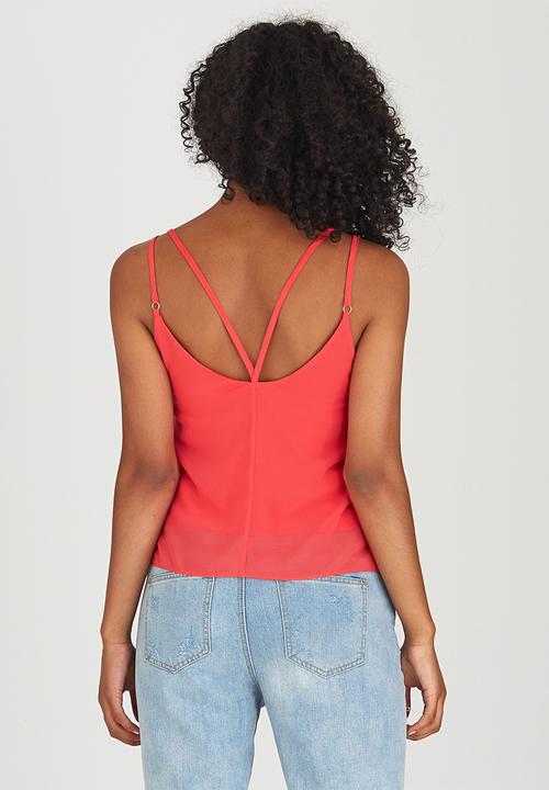 c(inch) - Cami with Strap Detail Coral