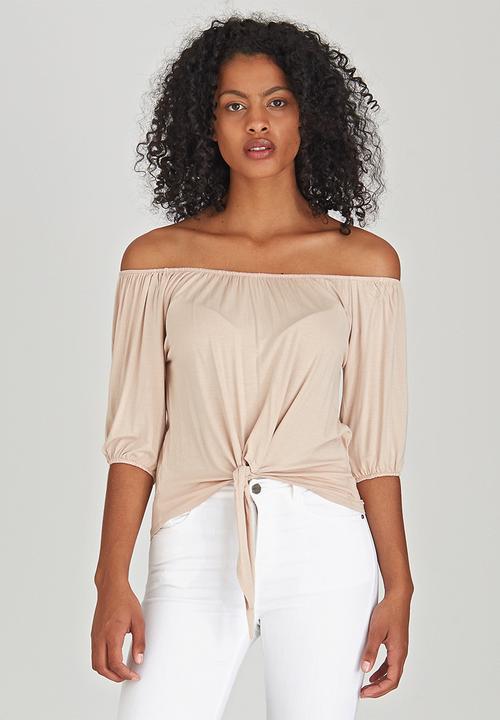 c(inch) - Tie Front Top Neutral