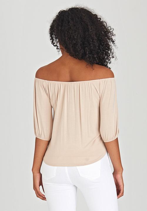 c(inch) - Tie Front Top Neutral