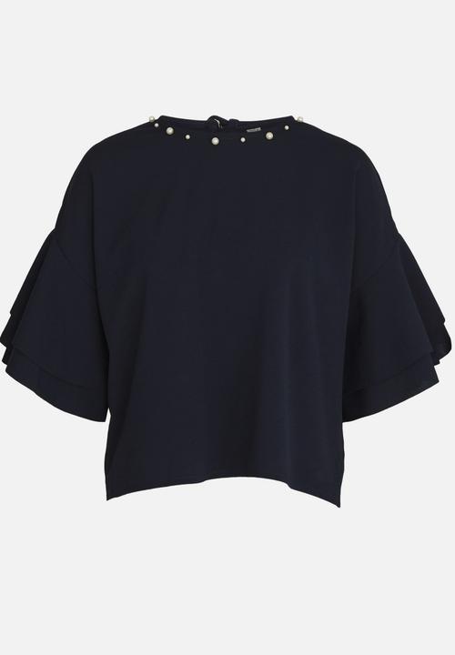 Revenge - Embellishment Detail Top Navy