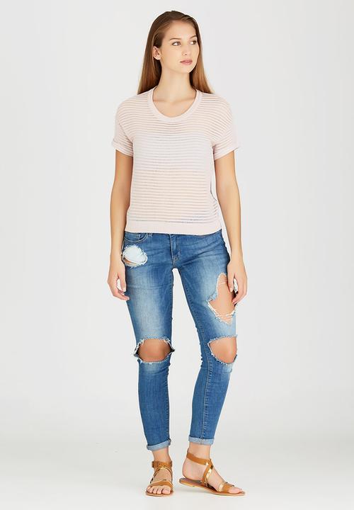 RVCA - Teaser Tee Pale Pink