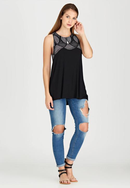 RVCA - Neck Lace Tank Black