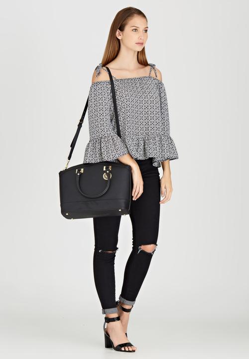 Anne Klein - New Recruits Dome Satchel Bag Black