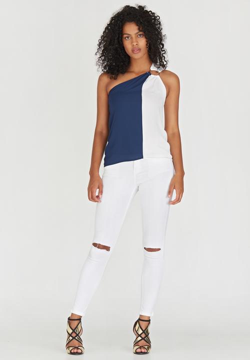 STYLE REPUBLIC - Colourblock Top Navy