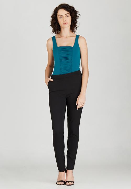 STYLE REPUBLIC - Square Neck Bodysuit Blue