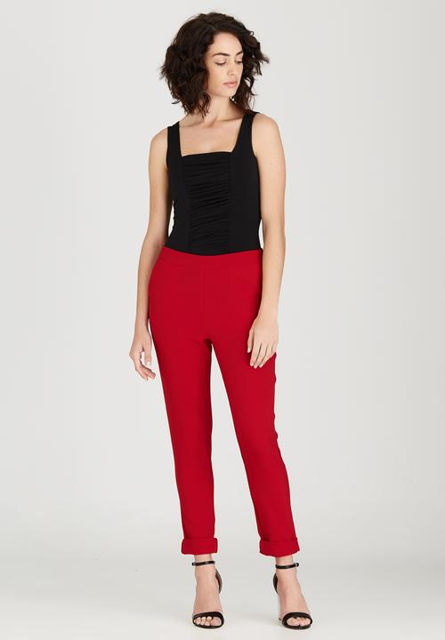 STYLE REPUBLIC - Square Neck Bodysuit Black