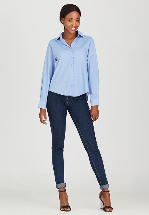 STYLE REPUBLIC - Shirt with Back Detail Blue