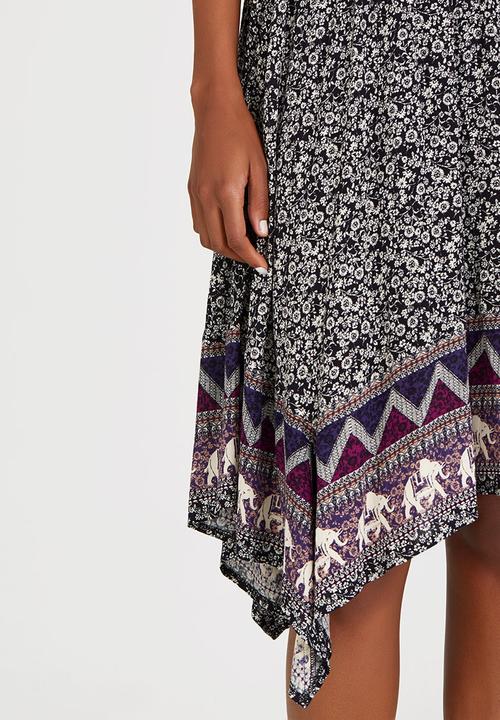 edit - Handkerchief Hem Skirt Multi-colour