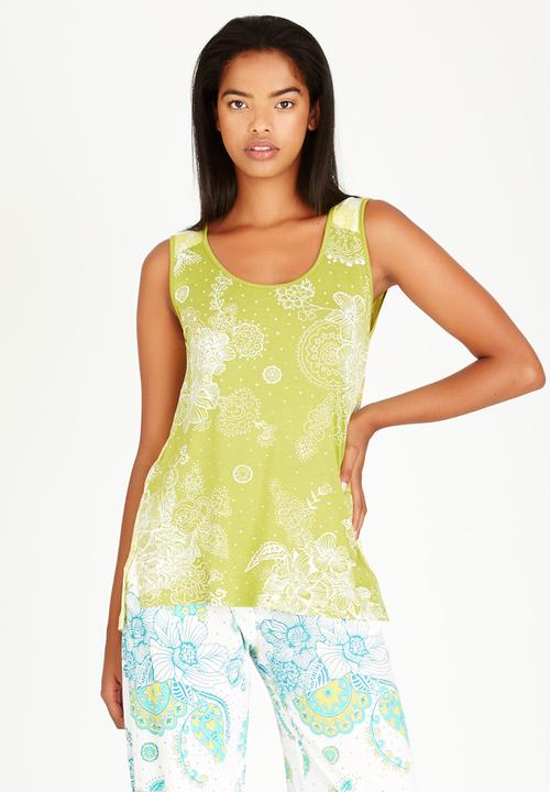 Maya Prass - Lotus Tank Chartreuse