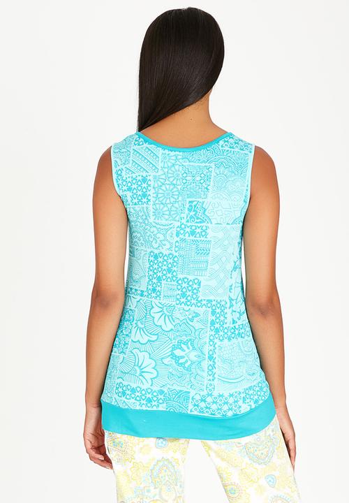 Maya Prass - Lily Tank Turquoise