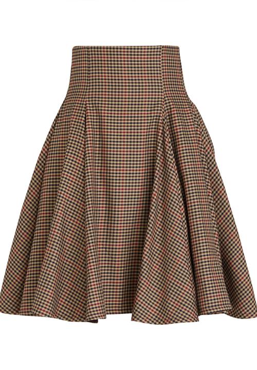 DAVID by David Tlale - Heritage Skirt Mid Brown
