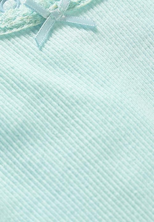 Next - Ribbed T-shirt Turquoise