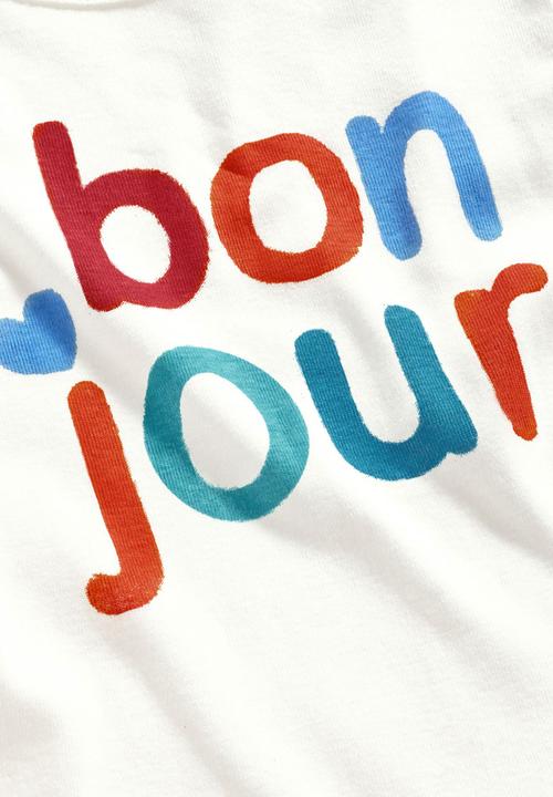 Next - Bonjour T-shirt Ecru