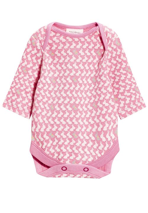 Next - Three Pack Pink Long Sleeve Character Bodysuits Pale Pink
