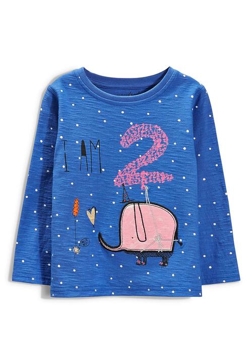 Next - I Am Two T-shirt Mid Blue