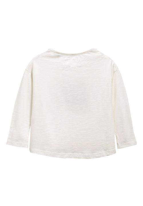 Next - Ecru Winter Scene T-Shirt Milk