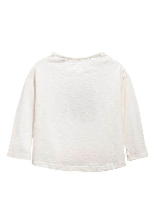 Next - Ecru Winter Scene T-Shirt Milk