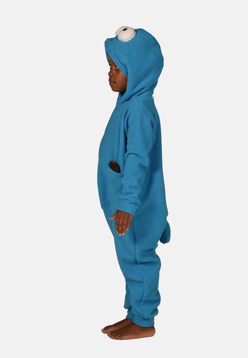 aFREAKa Clothing - Cookie Monster inpired Onesie Blue