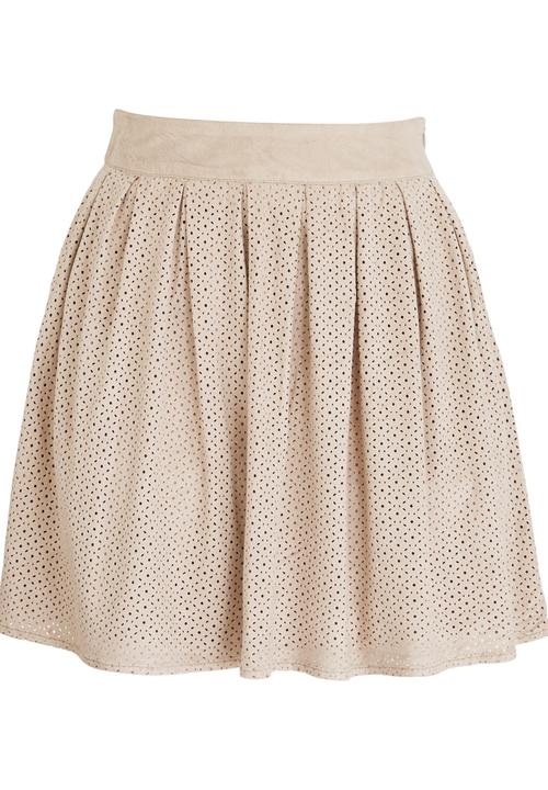 ONLY - Astrid Suede-look Skirt Nude