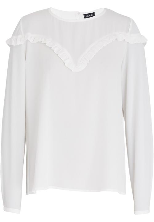 c(inch) - Frill Detail Blouse Cream