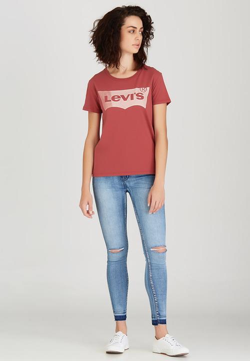 Levi’s® - Perfect Logo Tee Dark Red