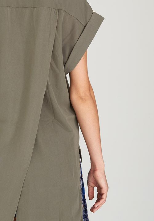 Pengelly - Button-through Shirt Khaki Green