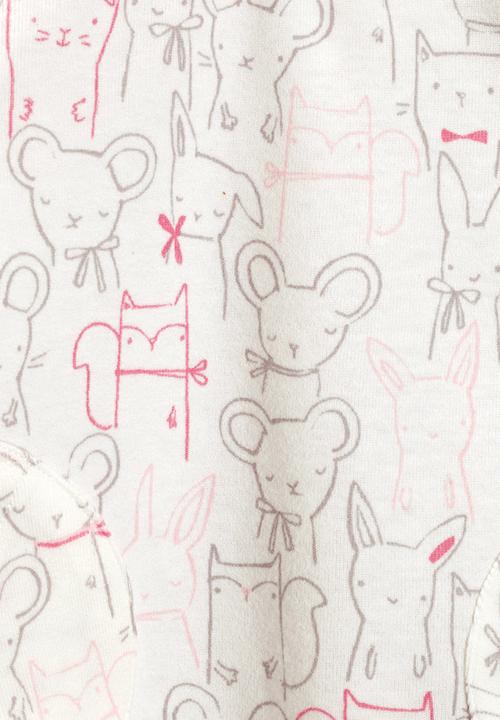 Next - Ecru Cat Print Tunic And Leggings Set Pale Pink