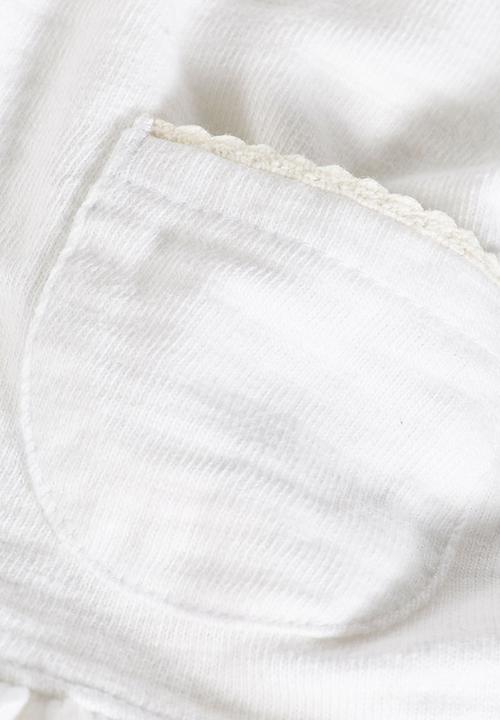 Next - Peplum Zip-through Sweater White