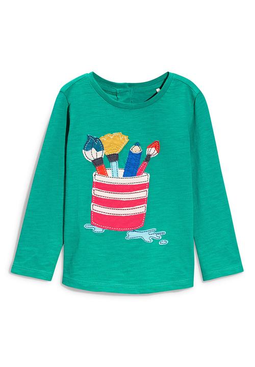 Next - Green Paint Pot T-Shirt Green