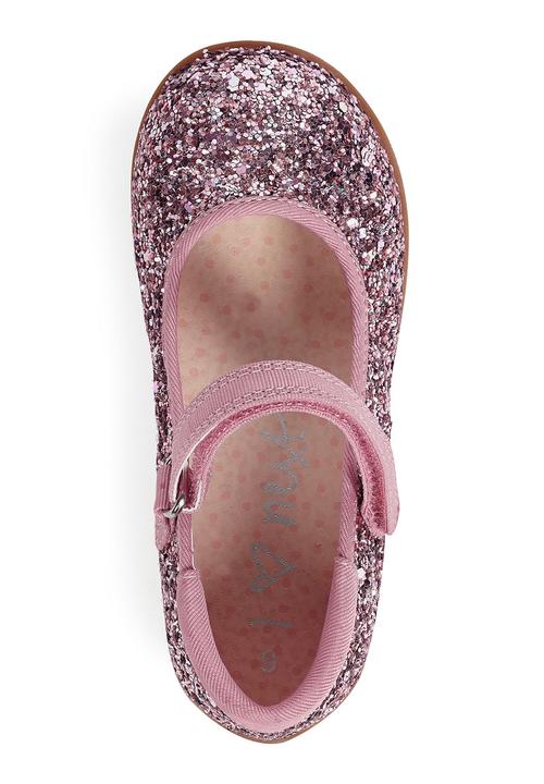 Next - Glitter Pumps Mid Pink Mid Pink