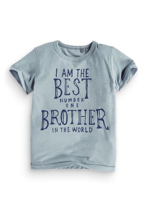 Next - Best brother t-shirt Pale Blue