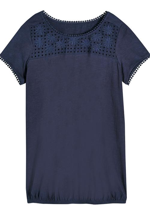 Next - Bubble-hem T-shirt Navy