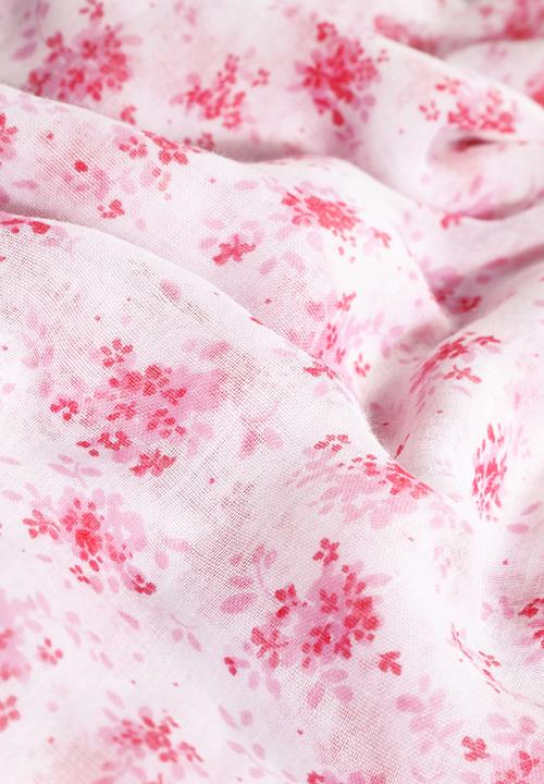 Next - Ditsy Scarf Mid Pink Mid Pink