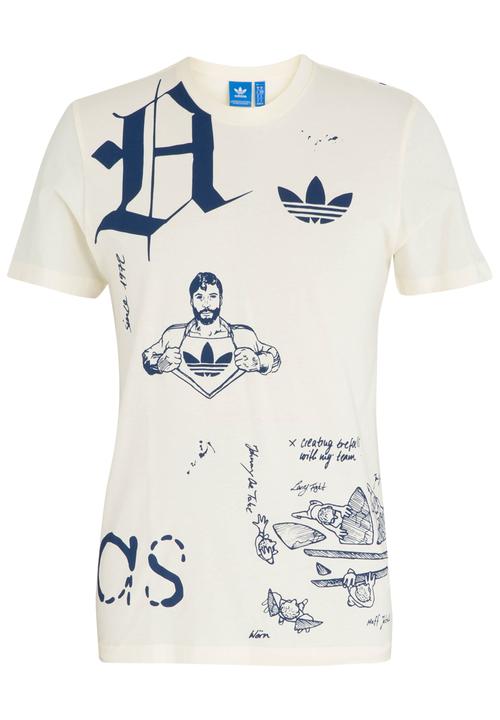 adidas Originals - Off Placement Sketchbook Tee Off White