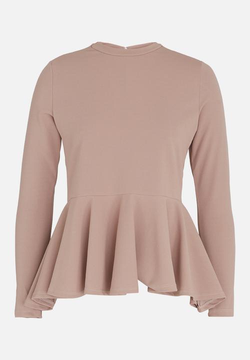 c(inch) - Peplum T-shirt Pale Pink