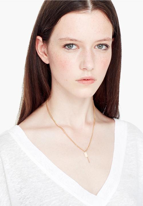 MANGO - Linen T-shirt Milk