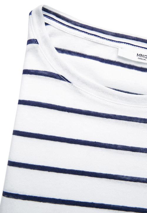 MANGO - 3/4 Sleeve T-shirt Milk