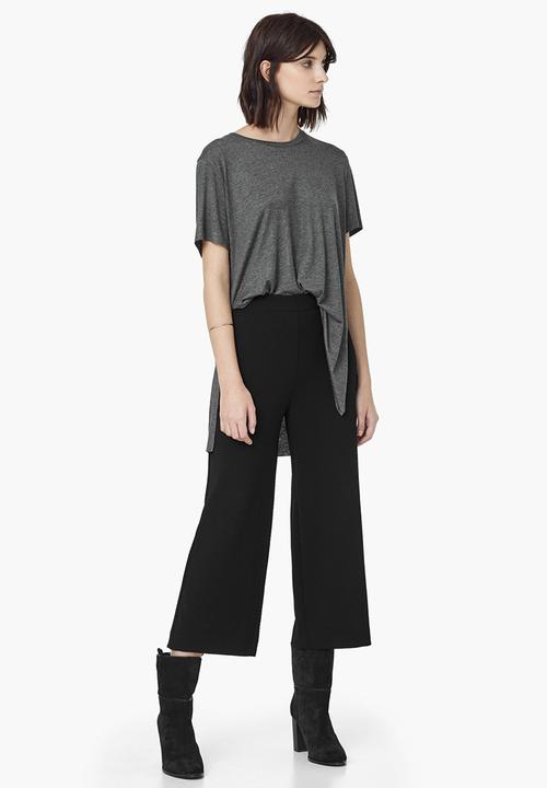 MANGO - Longer Length T-shirt Mid Grey