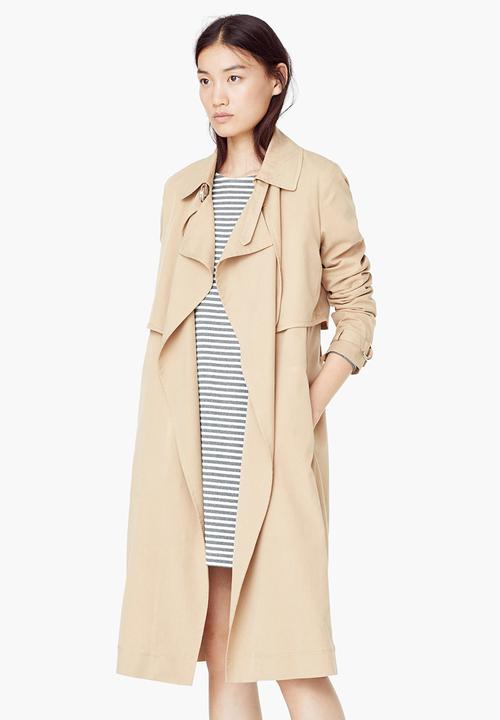 MANGO - Trench Coat Stone/Beige