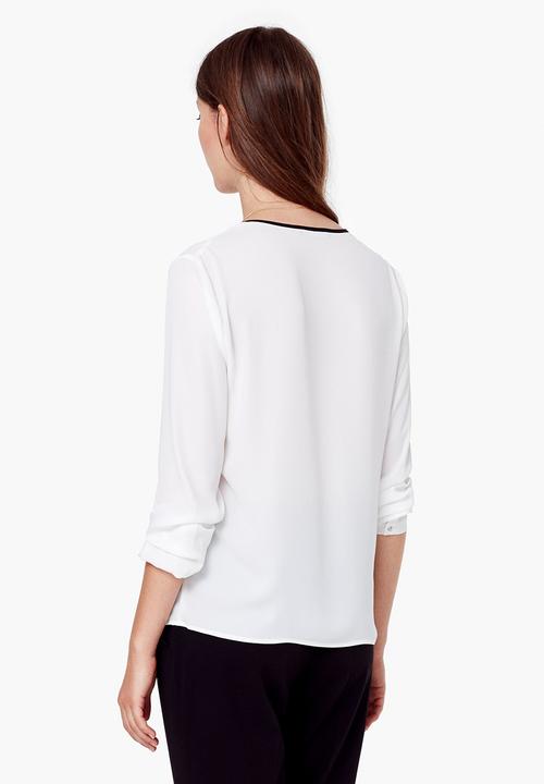MANGO - Monocrome Shirt Black and White