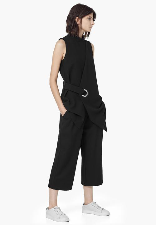 MANGO - Buckle Detail Top Black