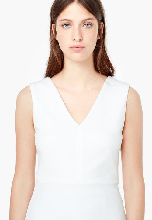 MANGO - Peplum Top Milk