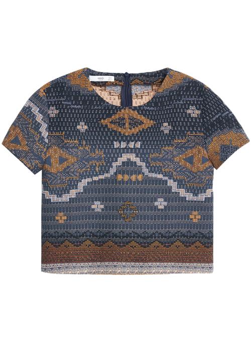 MANGO - Embroidered Top Multi-colour