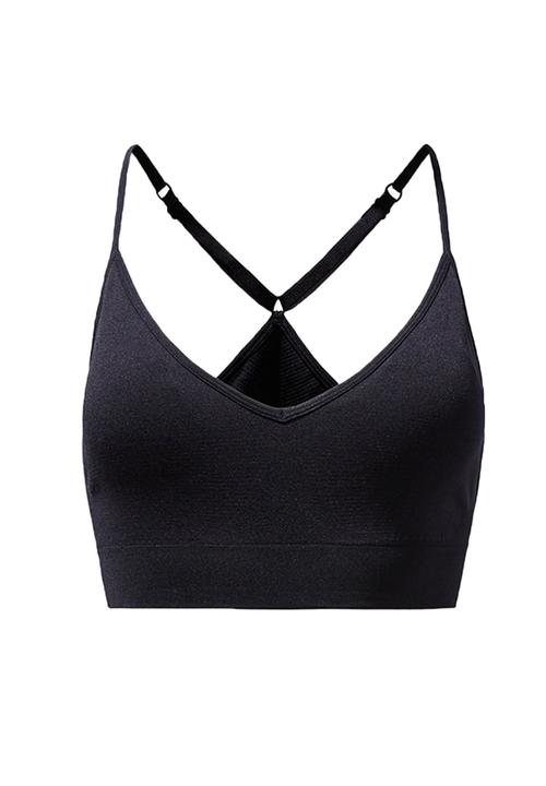 MANGO - Seamless Light Impact Bra Black