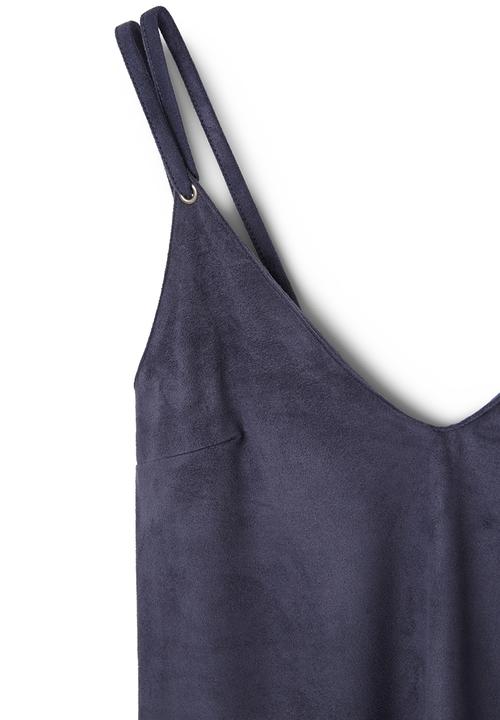 MANGO - Textured Cami Dark Blue