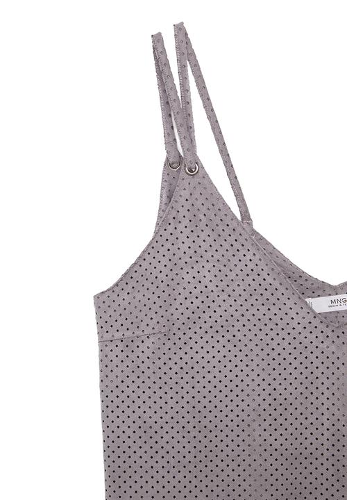 MANGO - Textured Cami Pale Grey