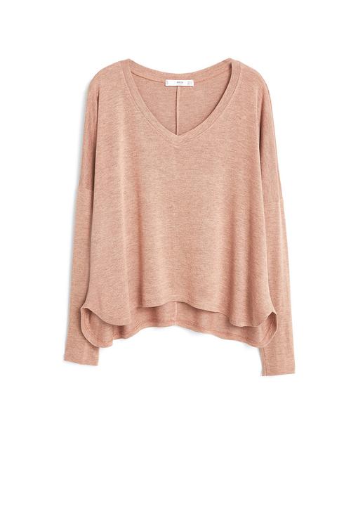 MANGO - Flecked Top Tan