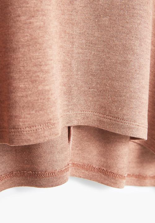 MANGO - Flecked Top Tan