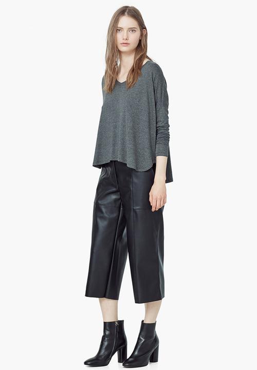 MANGO - Flecked Top Grey